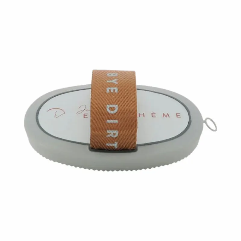 Étrilles*Equithème - Étrille édition limitée Je t'aime Gris