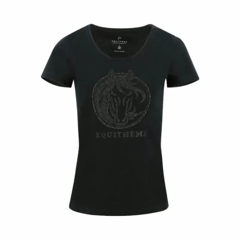 T-Shirts Et Baselayers*Equithème - T-shirt femme Magali Noir