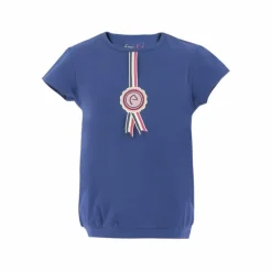 T-Shirts Et Baselayers*Equithème - T-shirt manches courtes fille Janice Marine