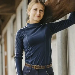T-Shirts Et Baselayers*Equithème - T-shirt manches longues femme Melodie Marine