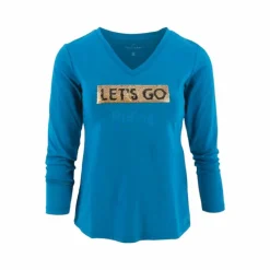 T-Shirts Et Baselayers*Equithème - T-shirt manches longues Sequins femme saphir