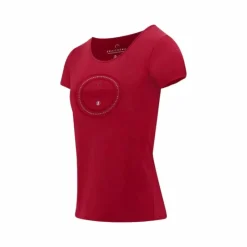 Discount - T-shirt manches courtes femme Anna cerise T-Shirts Et Baselayers