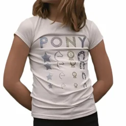 T-Shirts Et Baselayers*Equithème - T-shirt manches courtes enfant Lise écru Blanc