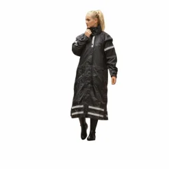 Discount - Veste de pluie longue Ridercoat noir Blousons Et Vestes De Pluie|Blousons Et Manteaux