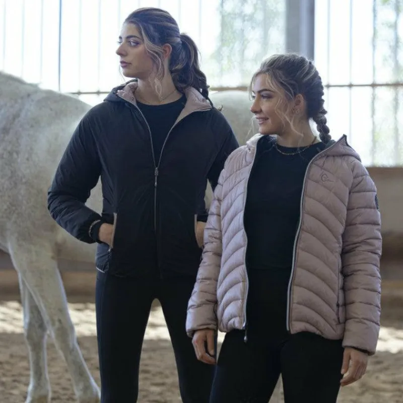 Blousons Et Manteaux*Equithème - Veste matelassée reversible femme Lutha JTM noir/ Rose