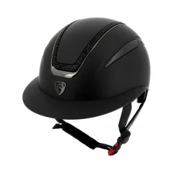 Casques D'Équitation À Visière Polo|Casques D'Équitation*Equithème -Casque d'équitation Agris lamé Noir