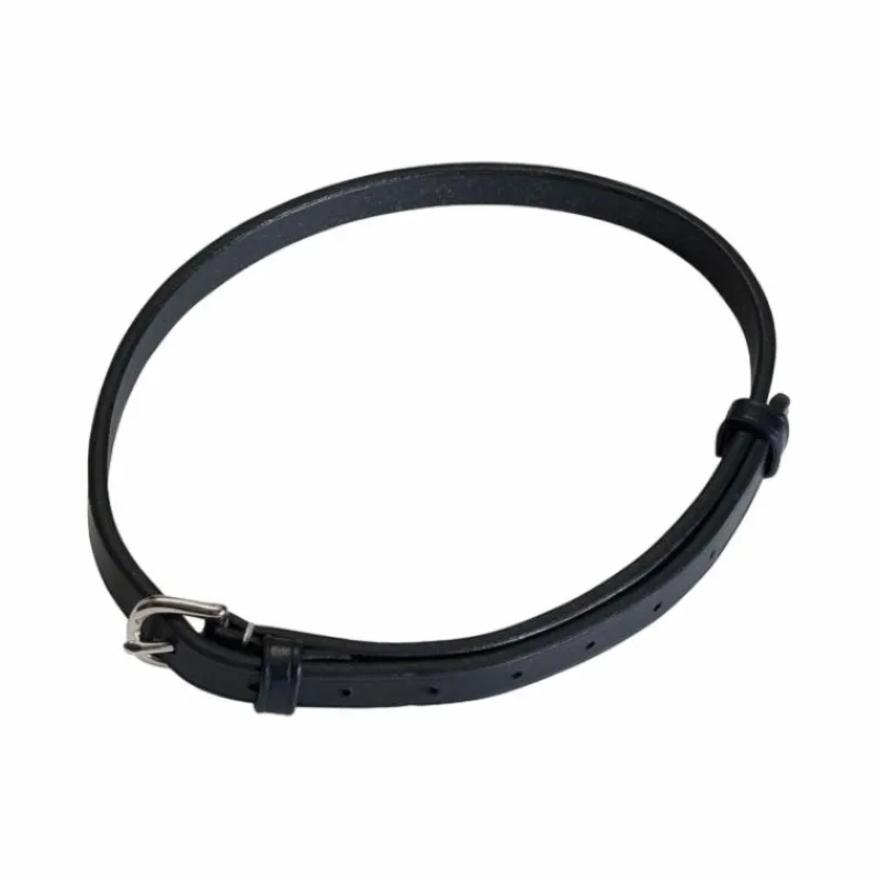 Discount - Lanière pour muserolle combinée noir 12 mm Muserolles