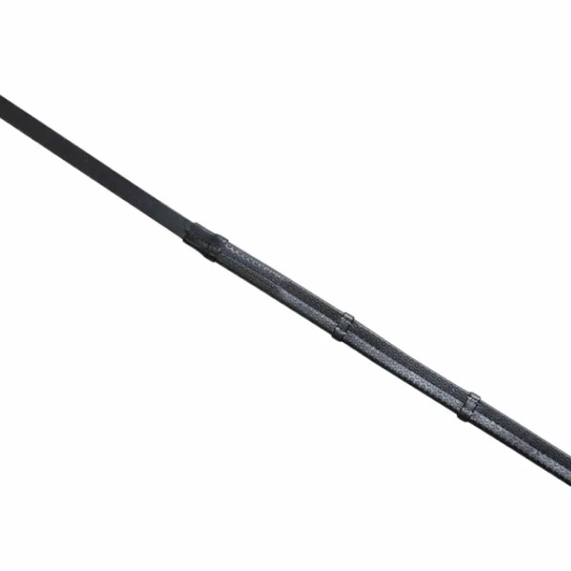 Clearance - Rênes caoutchouc PP "PRO" noir Rênes Et Arrêtoirs De Rênes