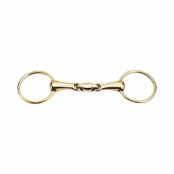 Mors Deux Anneaux|Mors Poneys*Feeling - Mors 2 anneaux anatomique cyprium Doré