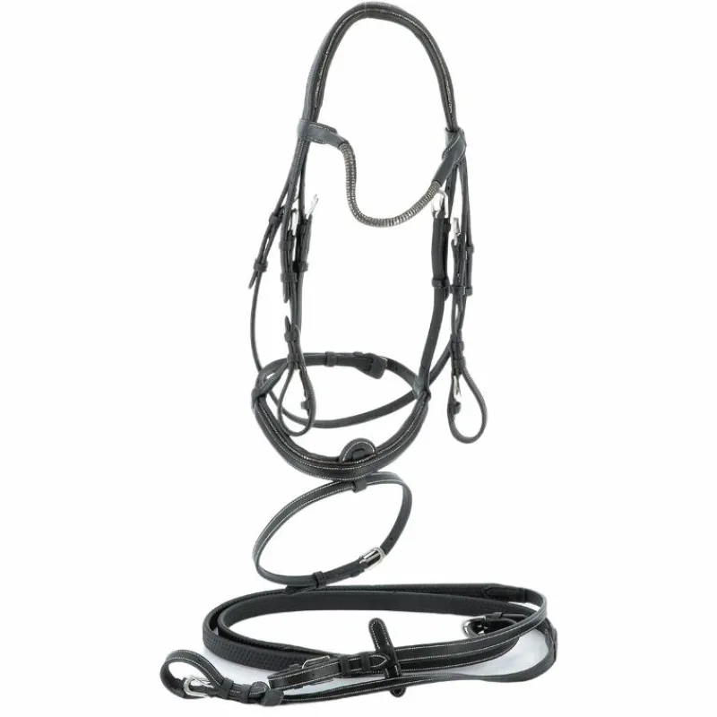 Discount - Bridon Doha avec rênes Bridons Poneys|Bridons