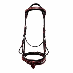 Bridons*Flags & Cup - Bridon muserolle combinée Praha Marron