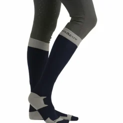 Chaussettes D'Équitation*Flags & Cup - Chaussettes d'équitation mixtes Prato / gris Marine
