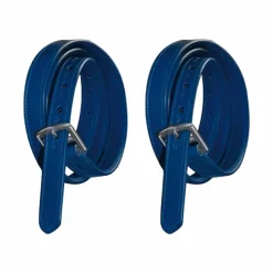 Étrivières*Flags & Cup - Etrivières nylon gainé et cuir Marine