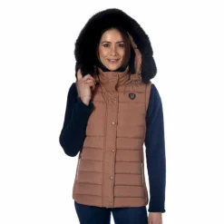 Blousons Et Manteaux*Flags & Cup - Gilet sans manches femme Kenora moka Marron