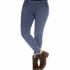 - Pantalon d'équitation fille Orillia denim Enfant Pantalons D'Équitation