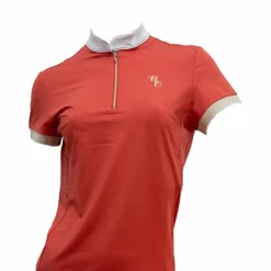 Polos Et Chemises*Flags & Cup - Polo de concours manches courtes femme Andria cerise Rouge