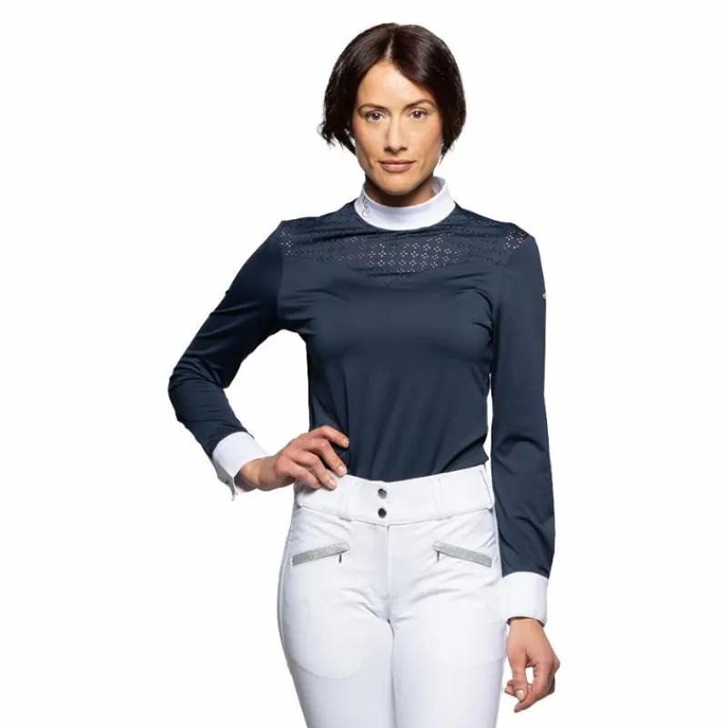 Polos Et Chemises*Flags & Cup - Polo de concours manches longues femme Isla Marine