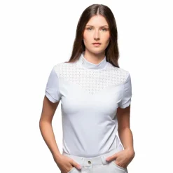 Polos Et Chemises*Flags & Cup - Polo de concours manches courtes femme Isla Blanc