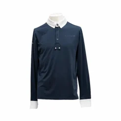 Polos Et Chemises|Polos Et Chemises*Flags & Cup - Polo de concours manches longues homme San Remo Marine