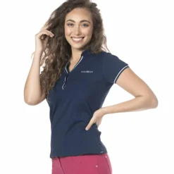 Polos Et Chemises*Flags & Cup - Polo manches courtes femme Rosa Marine