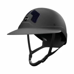 Outlet - Casque d'équitation Armet Dark grilles marine visière Angel Casques D'Équitation À Visière Polo|Casques D'Équitation