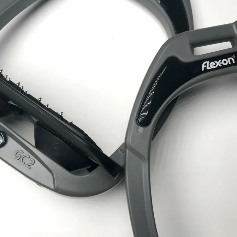 Étriers Classiques*Flex On - Etriers GC Incliné Ultra Grip Anthracite / Noir / Noir