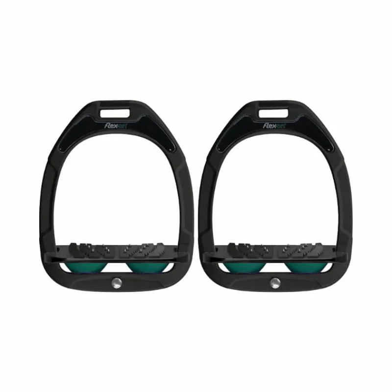 Online - Étriers GC Incliné Ultra Grip Noir / Noir / Vert Anglais Étriers Classiques