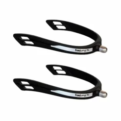 New - Éperons articulés Spur'On à bout rond Noir / Noir Éperons De Polo|Cso