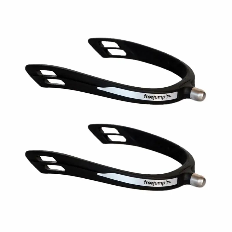 New - Éperons articulés Spur'On à bout rond Noir / Noir Éperons De Polo|Cso