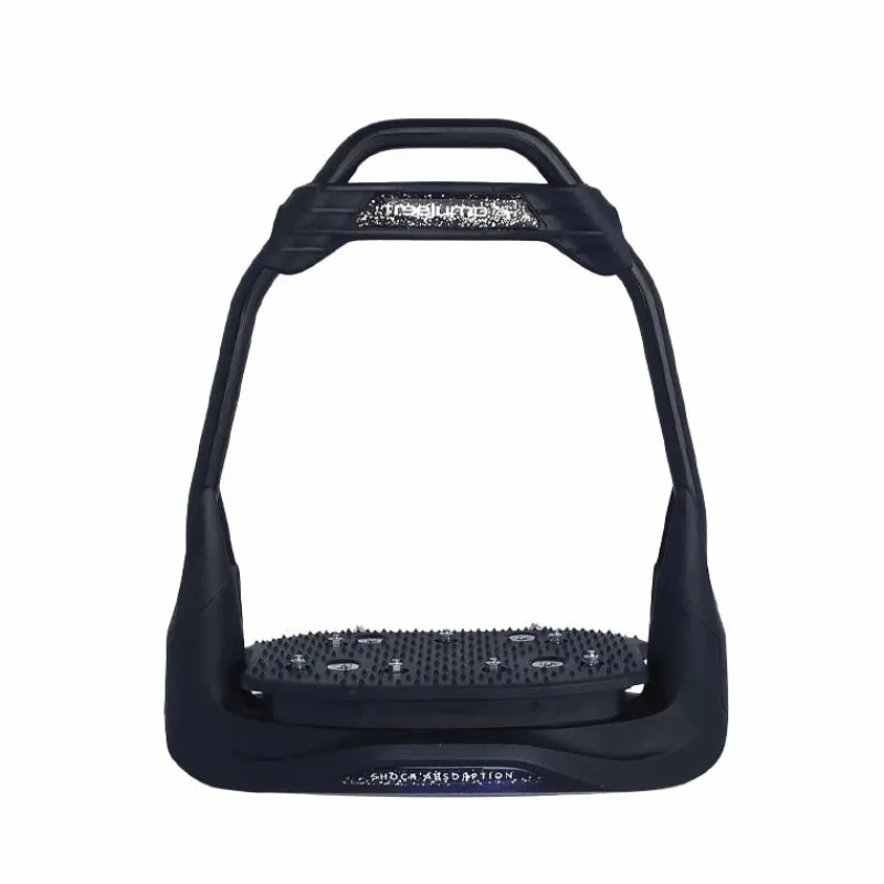 Hot - Étriers Air's Full black plancher plat / oeil droit / silver Glitter édition Étriers Classiques