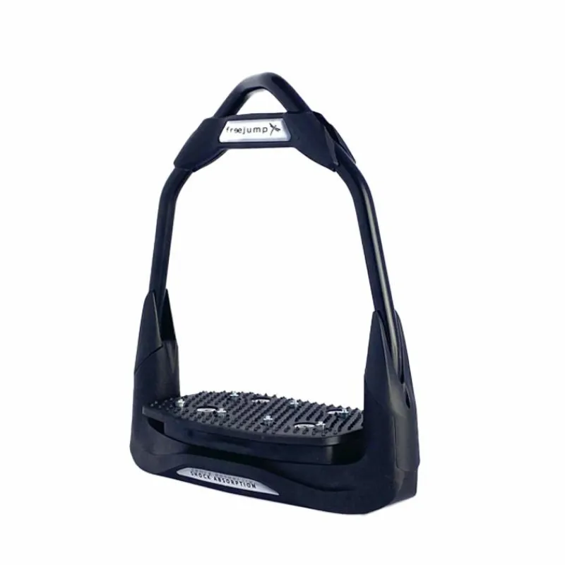 Étriers Classiques*Freejump - Étriers Air's Full black plancher plat / oeil orienté Noir