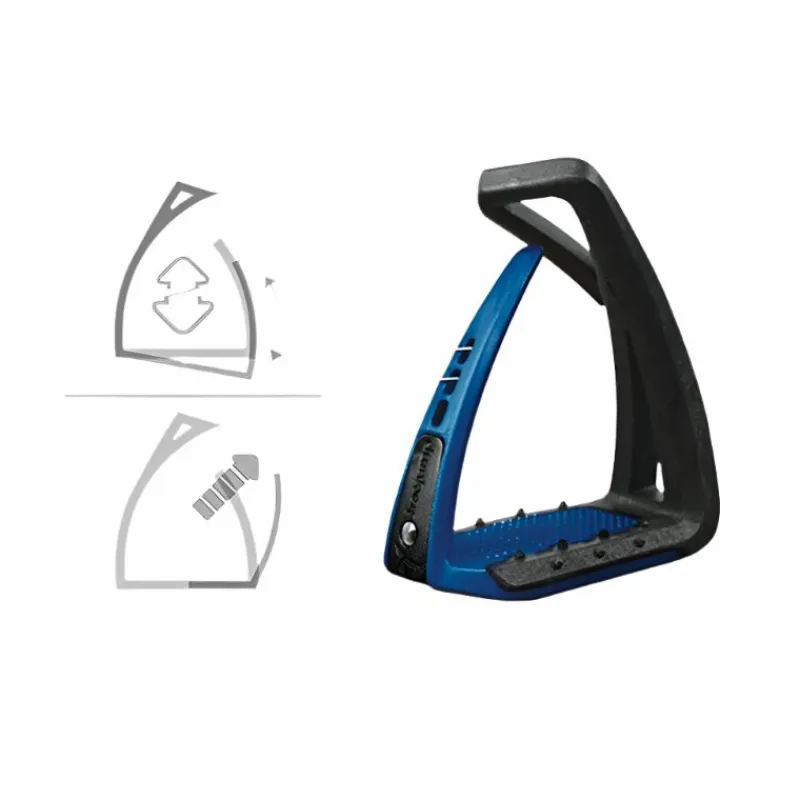 Étriers De Sécurité*Freejump - Étriers Soft'Up Lite Noir / Marine