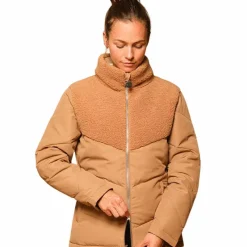 Blousons Et Manteaux*GEM - Doudoune manches longues femme Namaste camel Marron