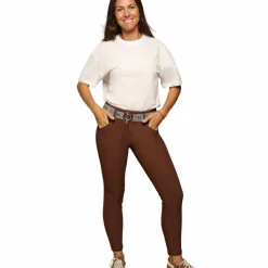 Pantalons D'Équitation*GEM - Pantalon d'équitation femme Cooper chocolat Marron