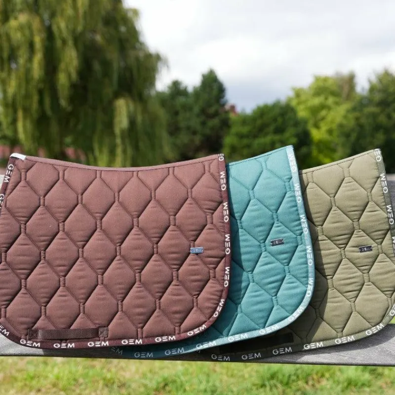 Sale - Tapis de selle Love kaki Tapis De Selle|Tapis Cso/ Mixtes