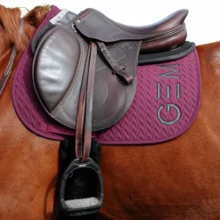 Tapis De Selle|Tapis Cso/ Mixtes*GEM - Tapis de selle Ten raisin Bordeaux