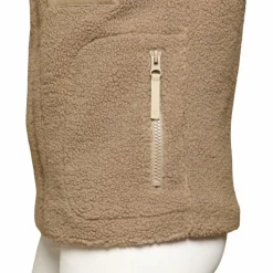 Pulls Et Gilets*GEM - Veste sans manches mouton On femme chataigne Beige