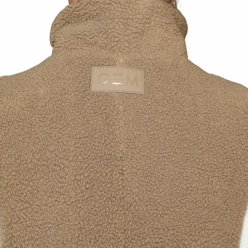 Pulls Et Gilets*GEM - Veste sans manches mouton On femme chataigne Beige