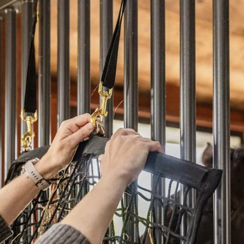 Filets Et Sacs À Foin*Grooming Deluxe - Filet à foin carré Easy Fill 4,5cm Noir