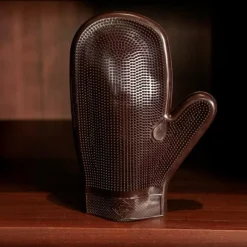 Gants De Pansage*Grooming Deluxe - Gant de Grooming en caoutchouc brun Marron