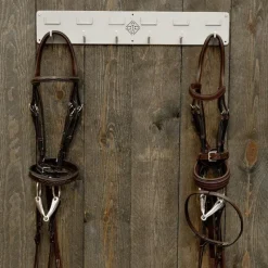 Quincaillerie|Porte-Brides*Grooming Deluxe - Porte-bridon 6 crochets et porte-nom Argent