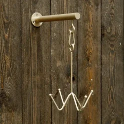 Clearance - Porte-bridon mural 4 branches or Quincaillerie|Porte-Brides