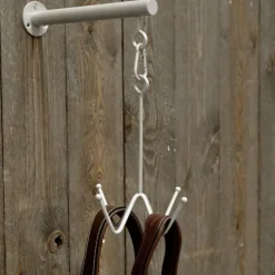 Quincaillerie|Porte-Brides*Grooming Deluxe - Porte-bridon mural 4 branches Argent