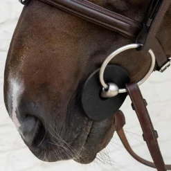 Accessoires De Mors|Mors Poneys*Grooming Deluxe - Rondelles de mors en silicone grand trou (x2) Noir