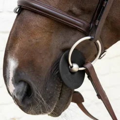 Accessoires De Mors|Mors Poneys*Grooming Deluxe - Rondelles de mors en silicone petit trou (x2) Noir