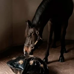 Filets Et Sacs À Foin*Grooming Deluxe - Sac à foin Play & Slowfeeder Rond Noir