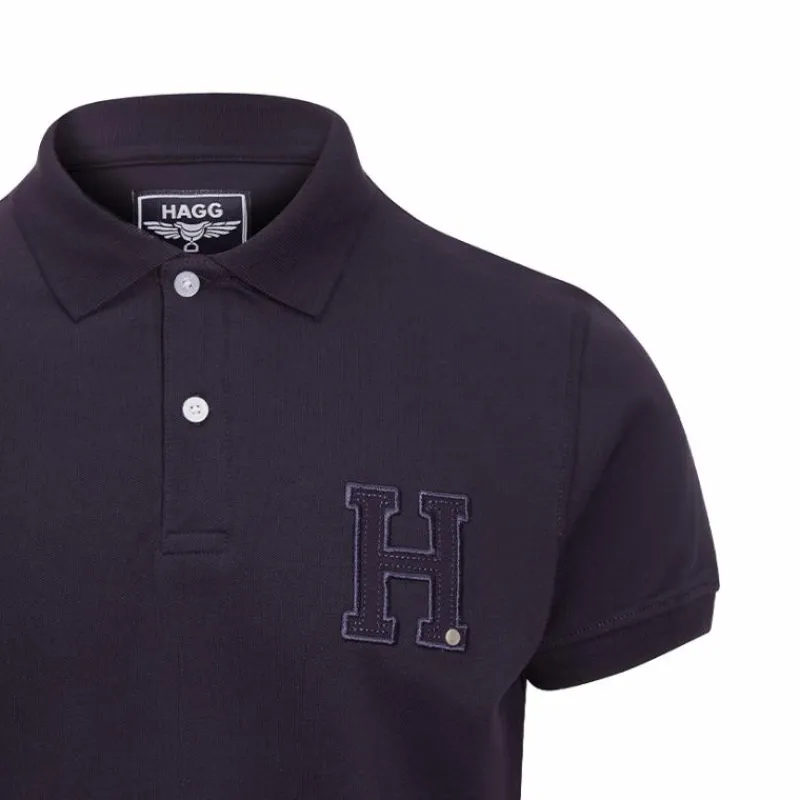 Polos Et Chemises|Polos Et Chemises*Hagg - Polo manches courtes homme Marine