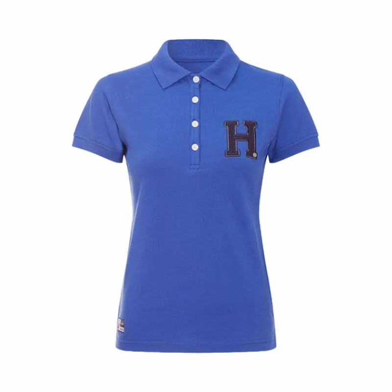 Polos Et Chemises*Hagg - Polo manches courtes femme roi Bleu