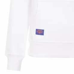 Pulls Et Gilets*Hagg - Sweat à capuche femme / orange/ bleu roi Blanc