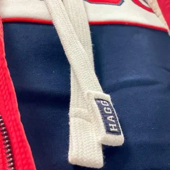 Outlet - Sweat hoodie à capuche blanc / marine Enfant Pulls Et Gilets|Pulls Et Gilets